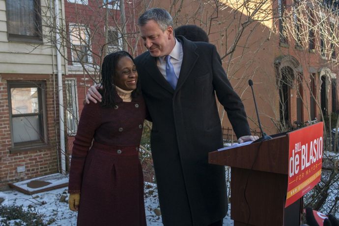 NYC Mayor and wife