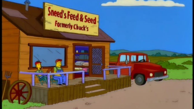 What was Sneed's shop called when it belonged to Chuck?