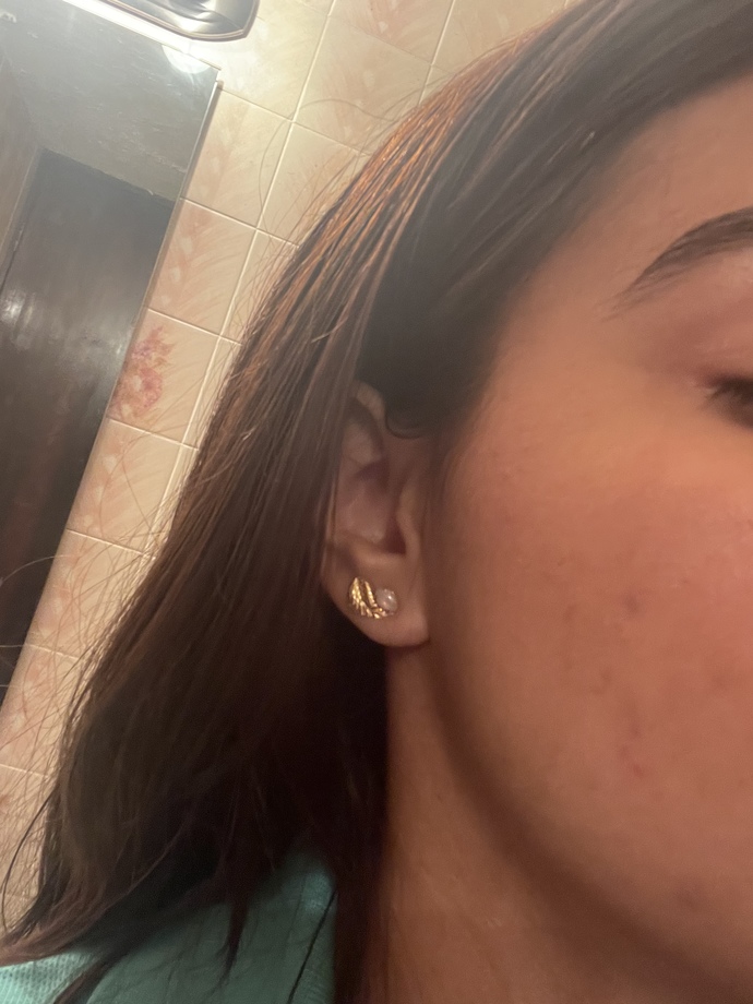 Are my earring pretty or not?