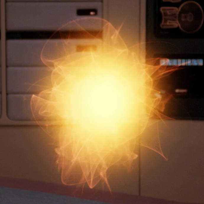 One of many "Energy beings" from Star Trek TOS. 