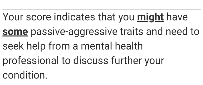Are you passive-agressive (take the test)?