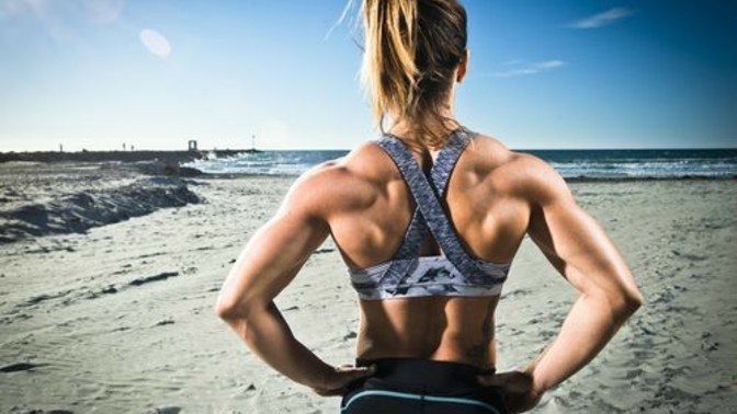 Guys: What do you think about women with back muscles?
