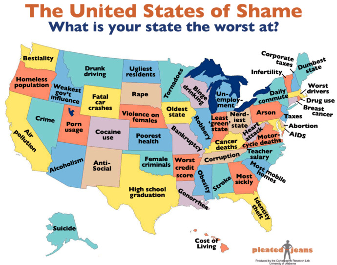 If you were forced to move to a new USA state every year for the next 3 years, what would be your top 3 picks and why?