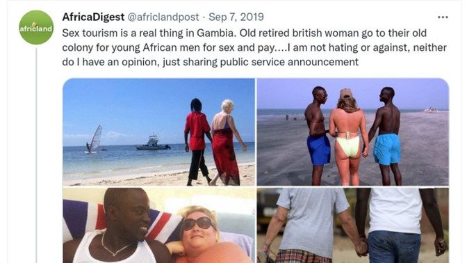 White women are sexually exploiting young men in Africa and in the Caribbean. Your thoughts?