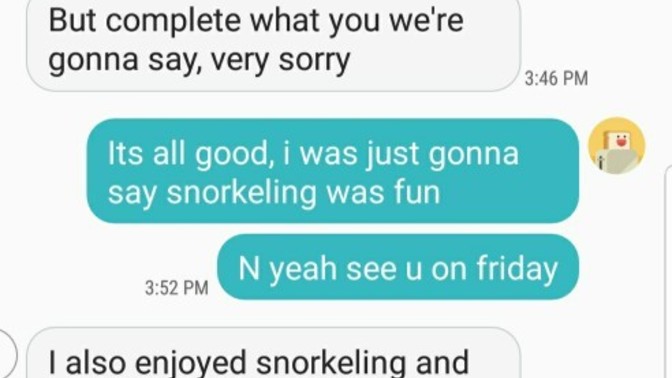 Was he trying to cut the conversation?