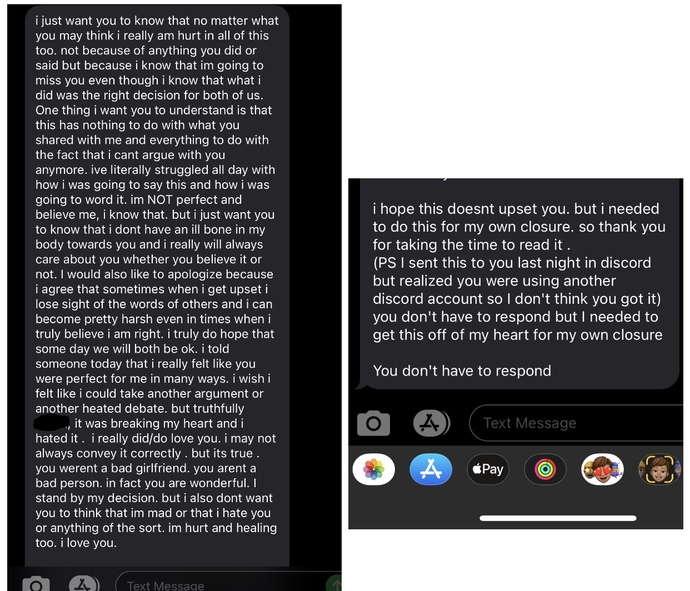 My ex said “you don’t have to respond”, is he telling me not to respond or is this some type of reverse psychology? see screen shot?