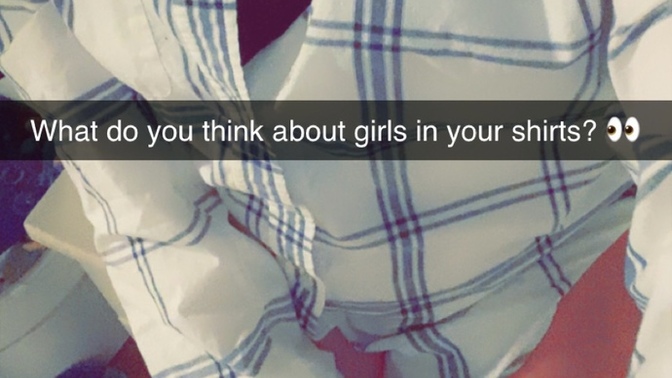 What do you think about girls in your t-shirts?