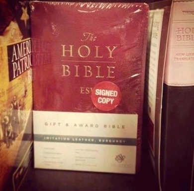 How would you react if you went to a book store and found they sold Holy Bibles in their mythology section?