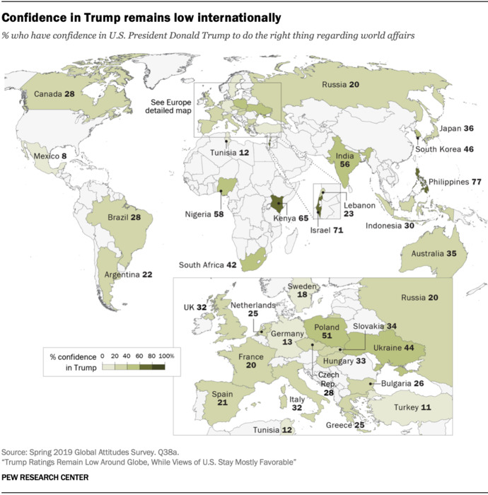 If the 2020 US election was held internationally, would the following places have voted like this?