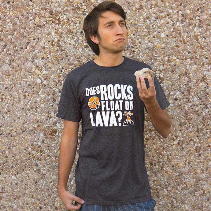 Does rocks float on Lava?