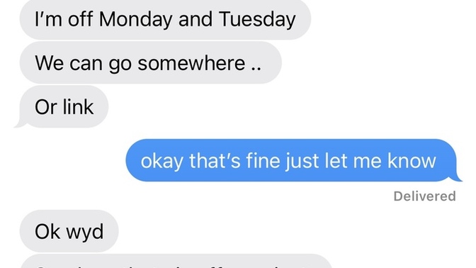 Why did he ask it like this and then add the option of linking?