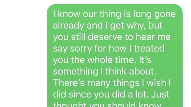 She ghosted me because I didn’t care enough. Was this a decent last message?