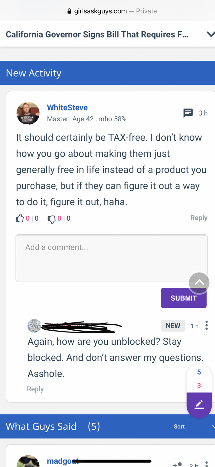 Have you ever been blocked for seemingly no reason?