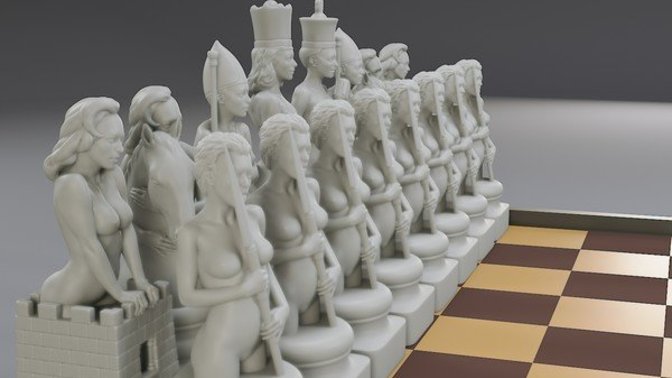 All chess pieces are actually female except for the king. Your thoughts?