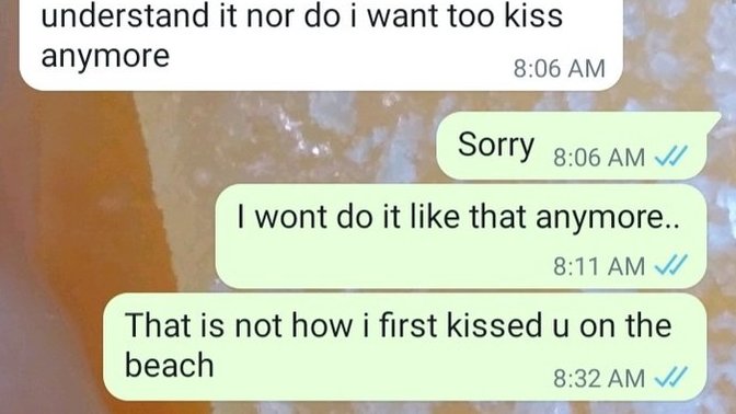 Have you ever broken up with someone because of the way they kiss?