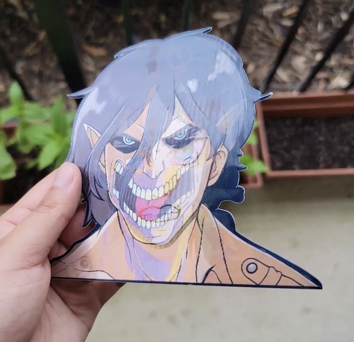 Does anyone know how to make Lenticular stickers?