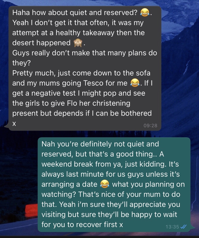 She left me on read, usually replies but not sure if it had something to do with my last reply?