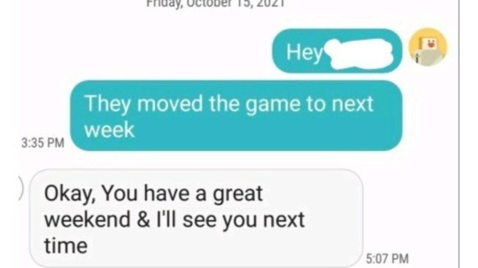 Men, if you got the last two texts from a girl you're interested in, would you respond?