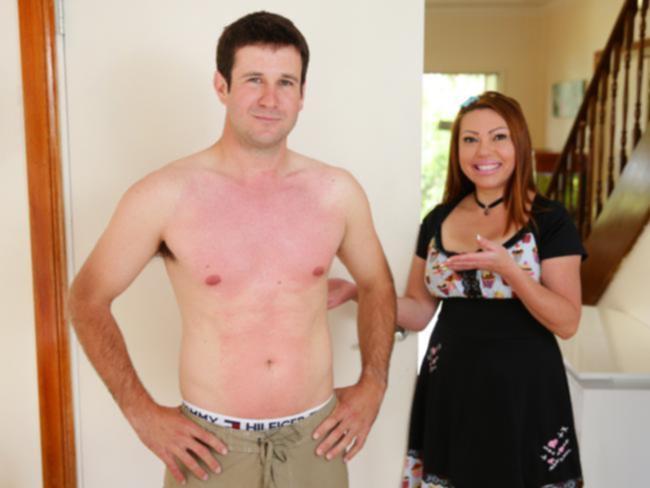 Waxed bare torso on men or natural hairy?