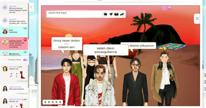 Are you chatting on Stardoll?