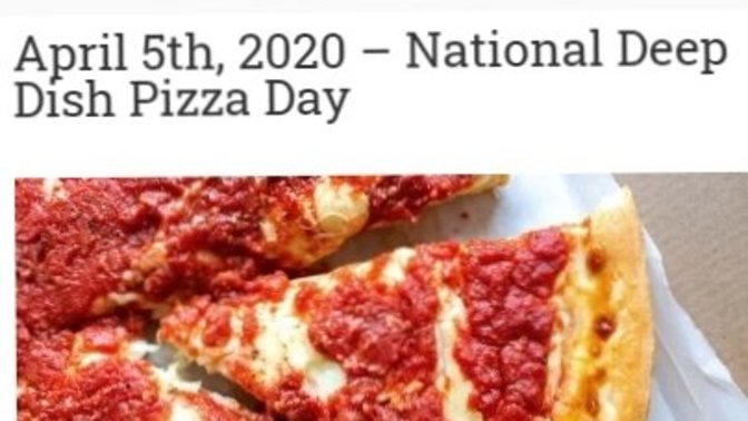 Which of these pizza holidays would you like most?