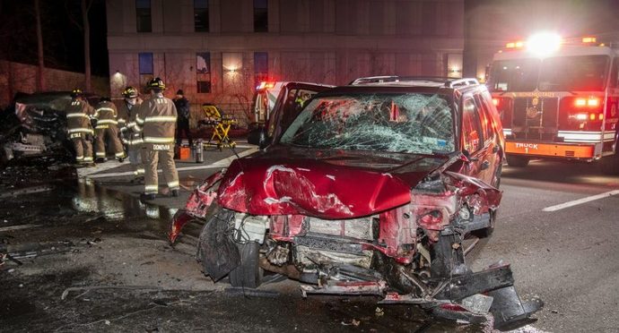 Dec. 29th 2021: Wrong way drunk driver collides with other vehicles head-on. None fatal