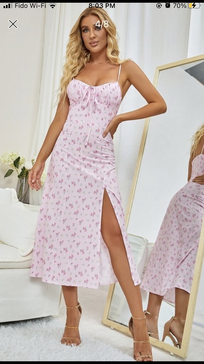 Does this dress look better in pink or blue?
