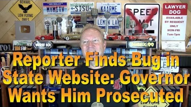 Missouri governor wants to charge a journalist with a crime because they found a bug in the government web site, anyone else find this just so stupid?