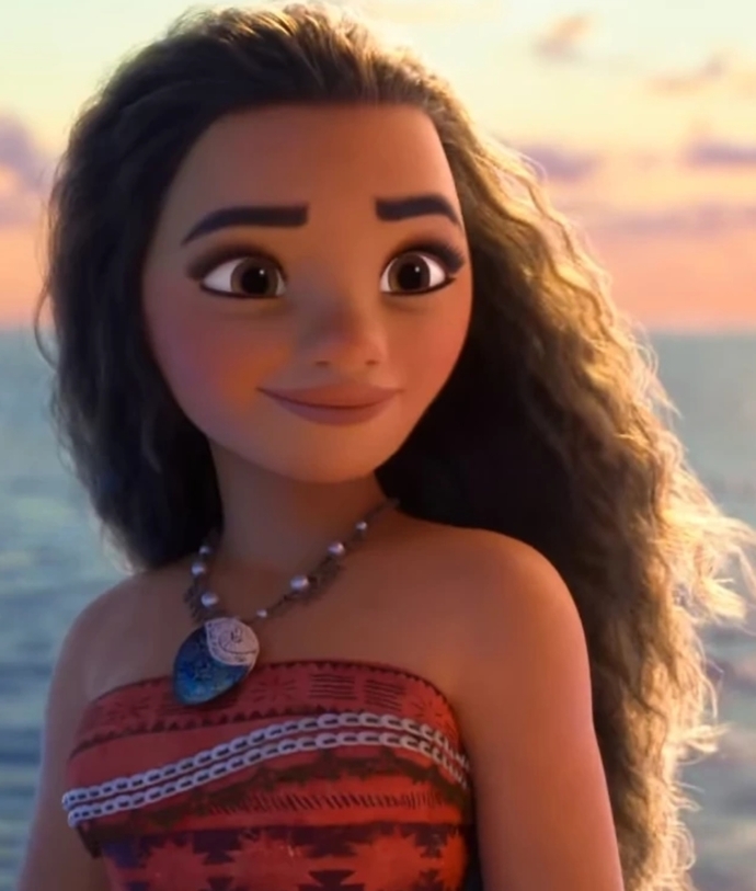 Do you think the animated character Moana is pretty?