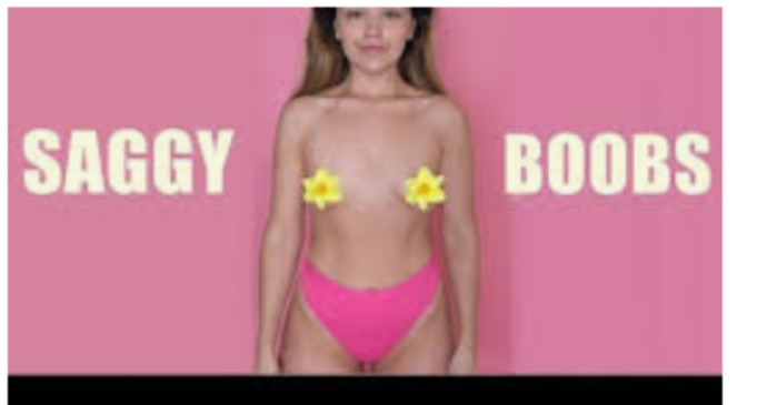 Why do some people think only big breasts sag as women get older?