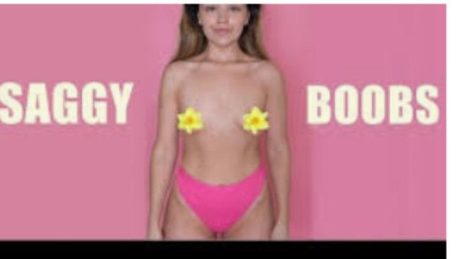 Why do some people think only "big breasts" sag as women get older?