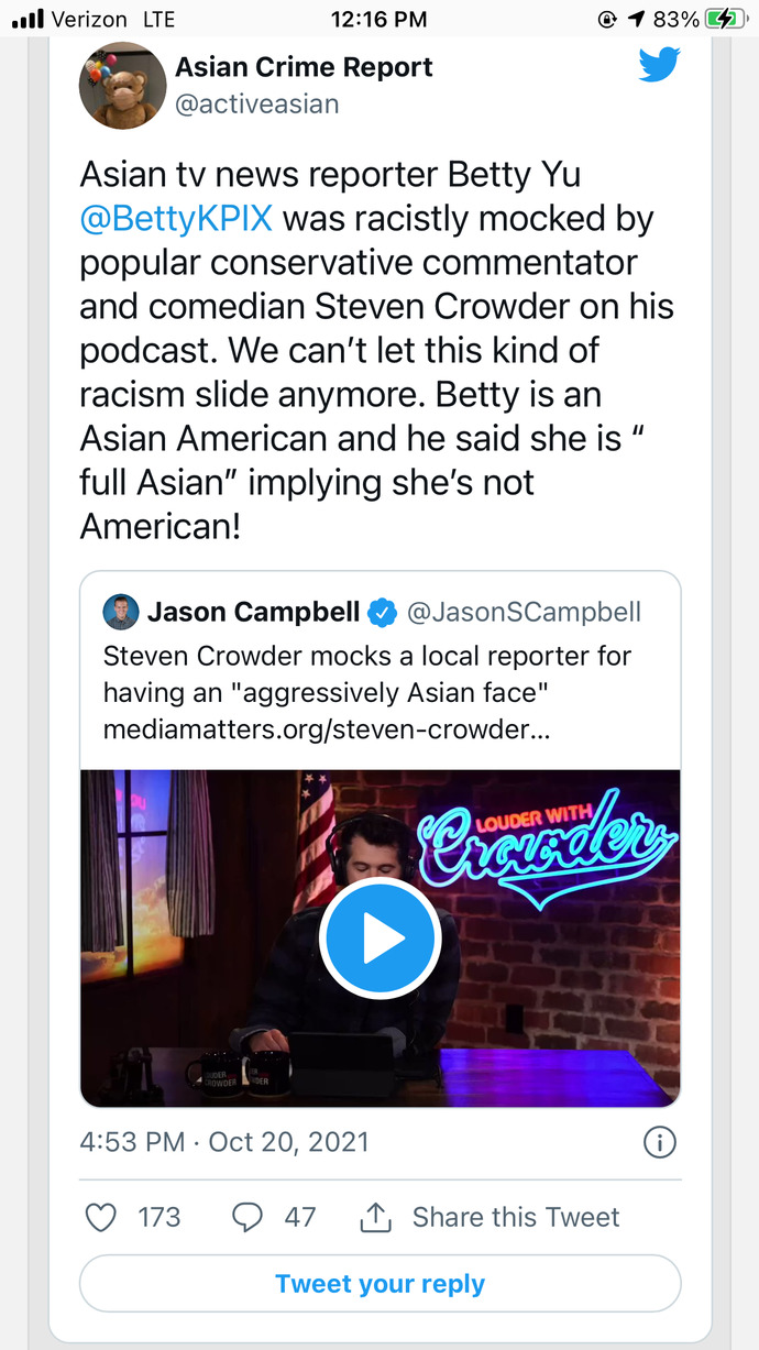 Oh see the joke is that shes “asian” lolololollool!