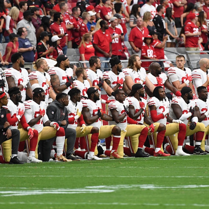 Would you support replacing the national anthem with the black anthem since the national anthem feels kind of pointless to play?