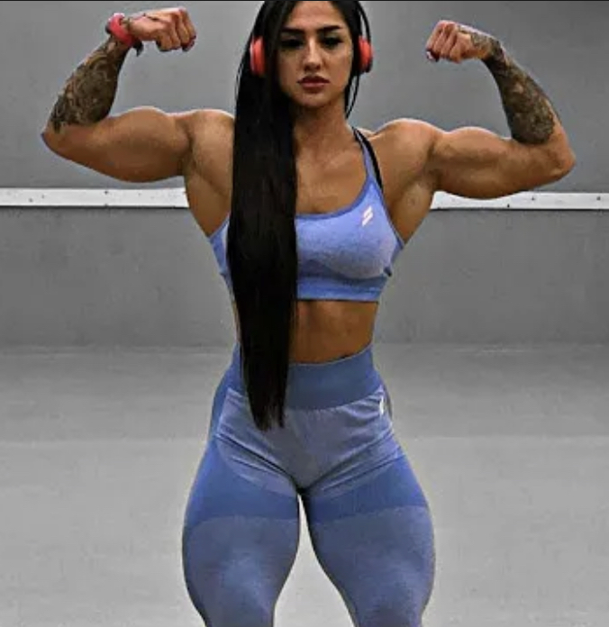 Shes good biceps and delts aswell