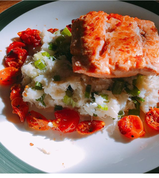 Would you eat my salmon dinner?
