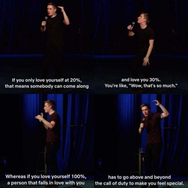 Do you agree with the phrase, “you can’t love someone else if you don’t love yourself (relationship-wise)?