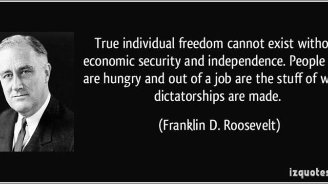 Is economic security or political freedom more important when it comes to preserving individual liberty?
