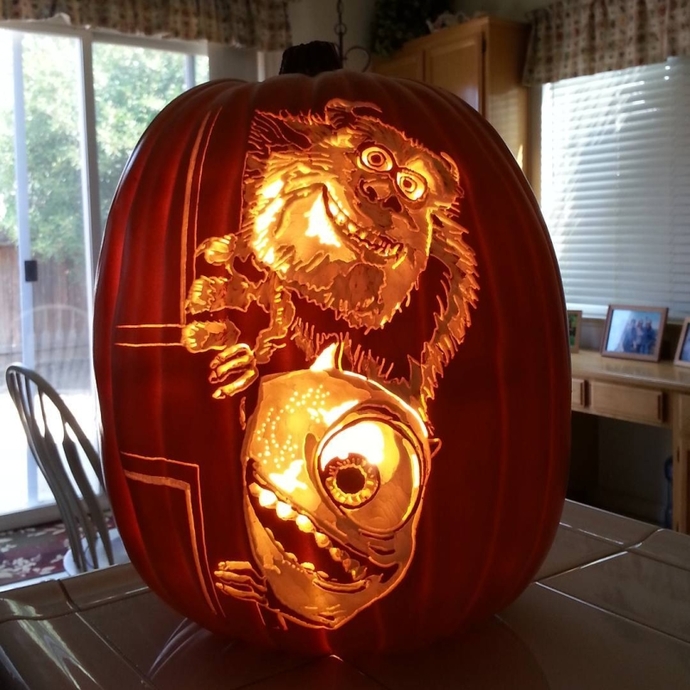 Which of these hand carved faux pumpkins is your favorite?