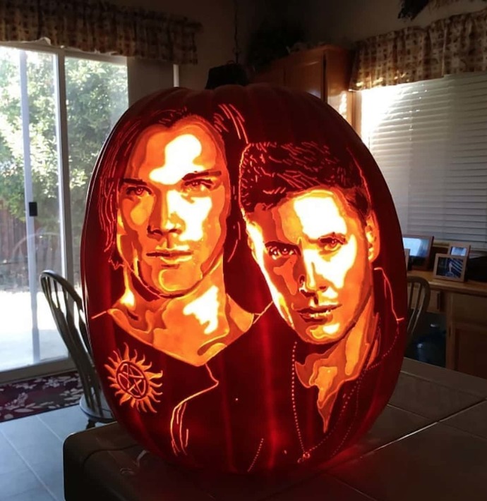Which of these hand carved faux pumpkins is your favorite?