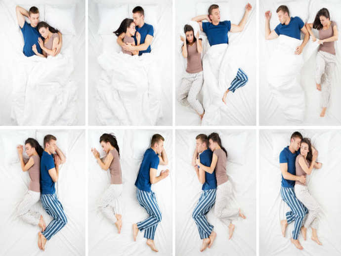Are romantic sleeping positions actually realistic?