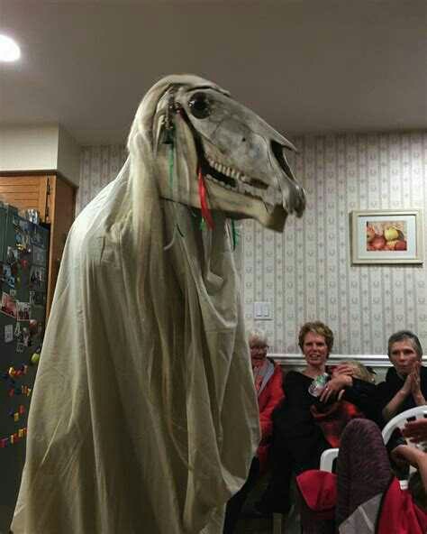 How would you react if a poetry loving horse skeleton came to your house?