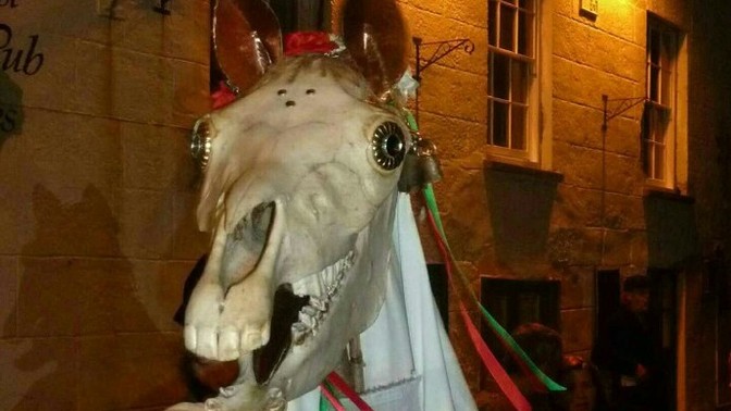 How would you react if a poetry loving horse skeleton came to your house?