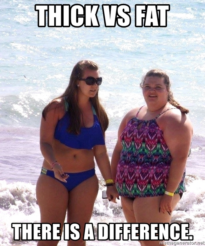 Guys, In terms of bigger girls, which one do you like. Curvy, thick or fat?