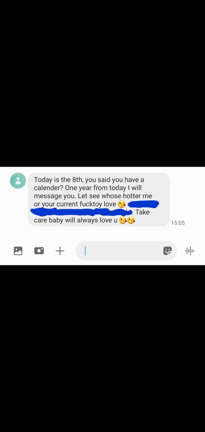 Why did my ex boyfriend text me this after breakup?