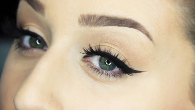 Do you like it when girls wear eyeliner? Not like a huge ton, just a bit like this picture?