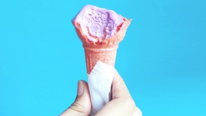 Do you bite or lick ice cream?