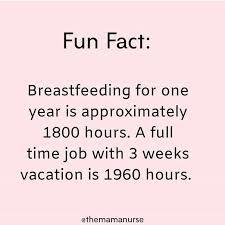 Do you think breastfeeding could be considered a full time job? Why or why not?