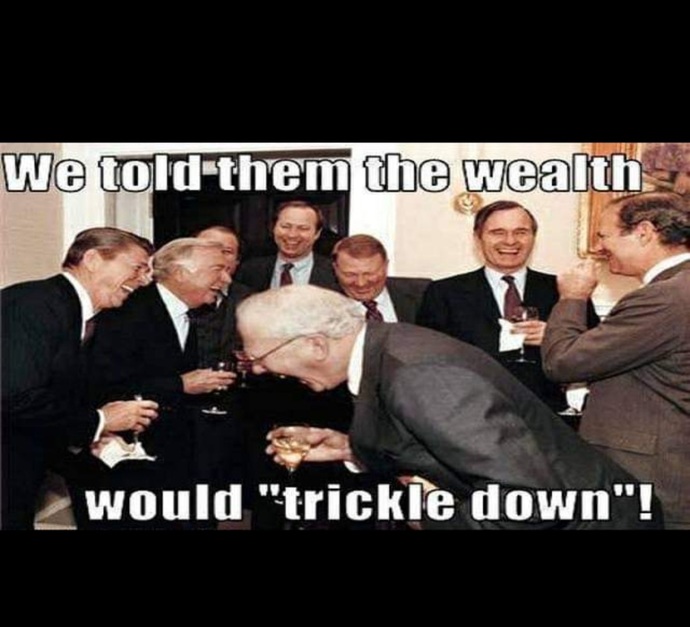 Trickle down economics is a sham?