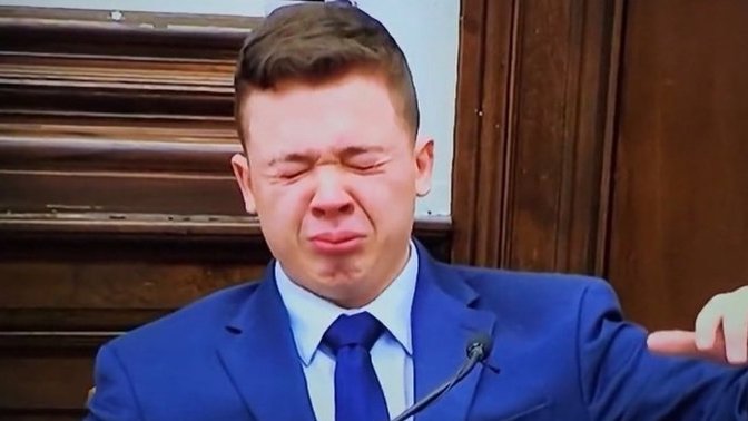 Can you do a better fake cry face than Kyle Rittenhouse?