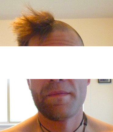 Half-beard, with matching haircut